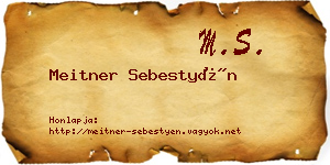 Meitner Sebestyén névjegykártya